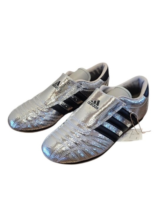 adidas Shoes - Adidas Taekwondo Metallic Silver Black Sneakers 7.5